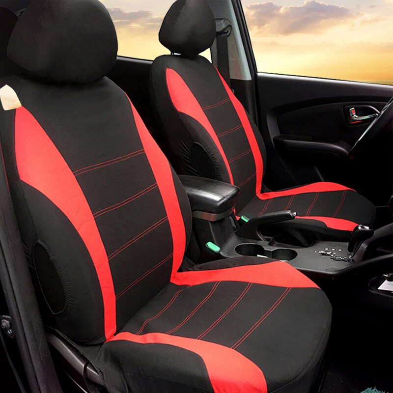 AUTOYOUTH-Fundas de protección para asiento de coche, accesorios para interior de coche, compatible con airbag, funda de asiento para Lada y Volkswagen, color rojo, azul y gris