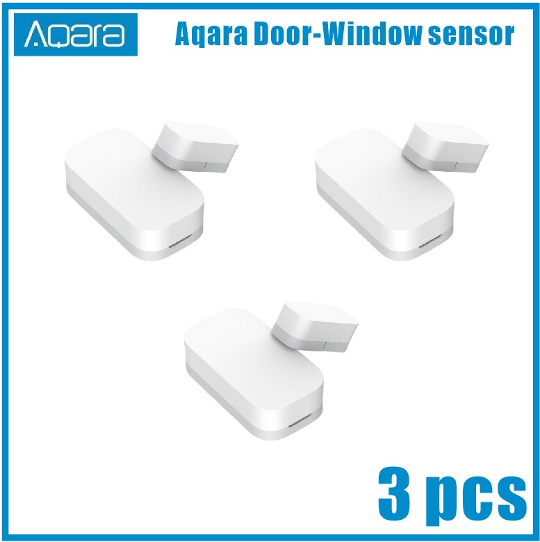 Aqara Door Window Sensor Zigbee Wireless Connection Smart Mini door sensor Work With Xiaomi Mijia Mi Home APP For Android IOS: aqara version 3pcs