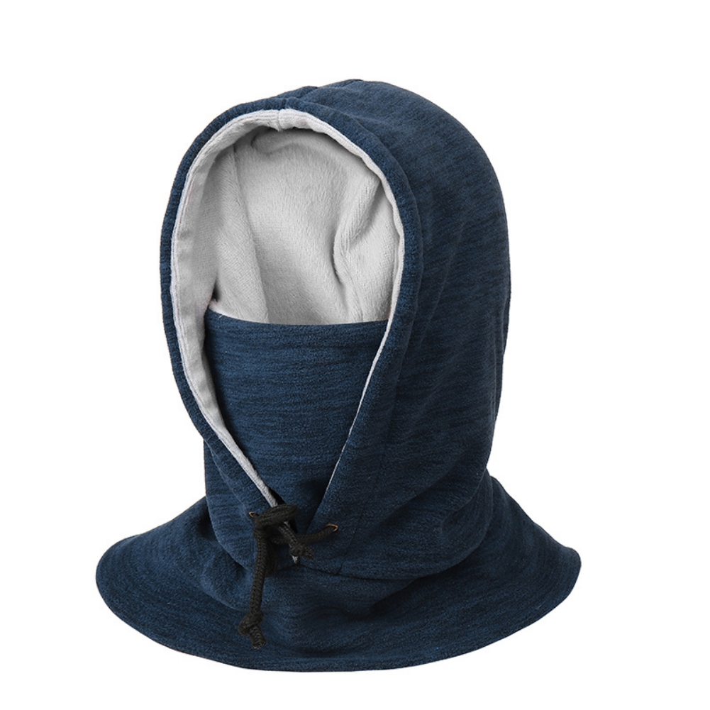 Winterwarme fleece-mützen, wasserdichte thermo-sturmhauben, gesichts- und nackenwärmer für herren, outdoor-sportarten, skischals, thermomützen: Marine