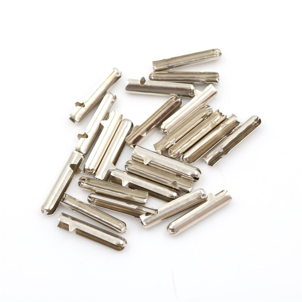 10 stk metal gør-det-selv-snørebånd reparation sko snørespidser udskiftning ende snørebånd craft 3.5mm*23mm: Sv