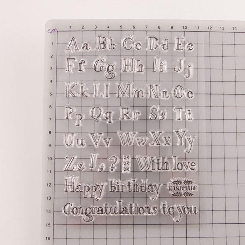 Diy Brief Alfabet Siliconen Cake Cookie Cutter Embosser Stempel Sticky Pad Sugarcraft Fondant Decorating