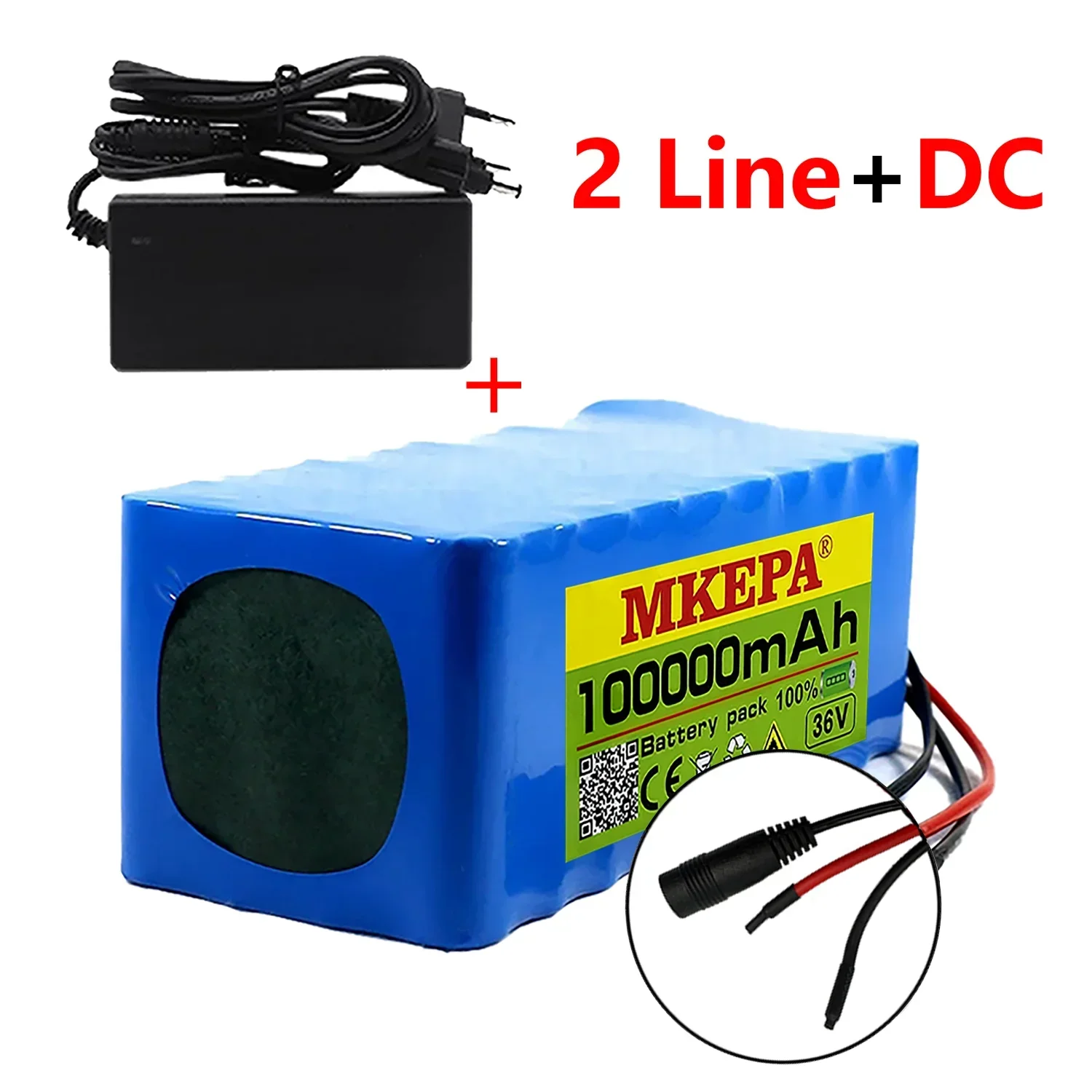 10 s4p 36V 100000mAh Scooter elettrico batteria al litio 18650 batteria 36V 100Ah Scooter elettrico batteria Scooter elettrico 36v: YELLOW