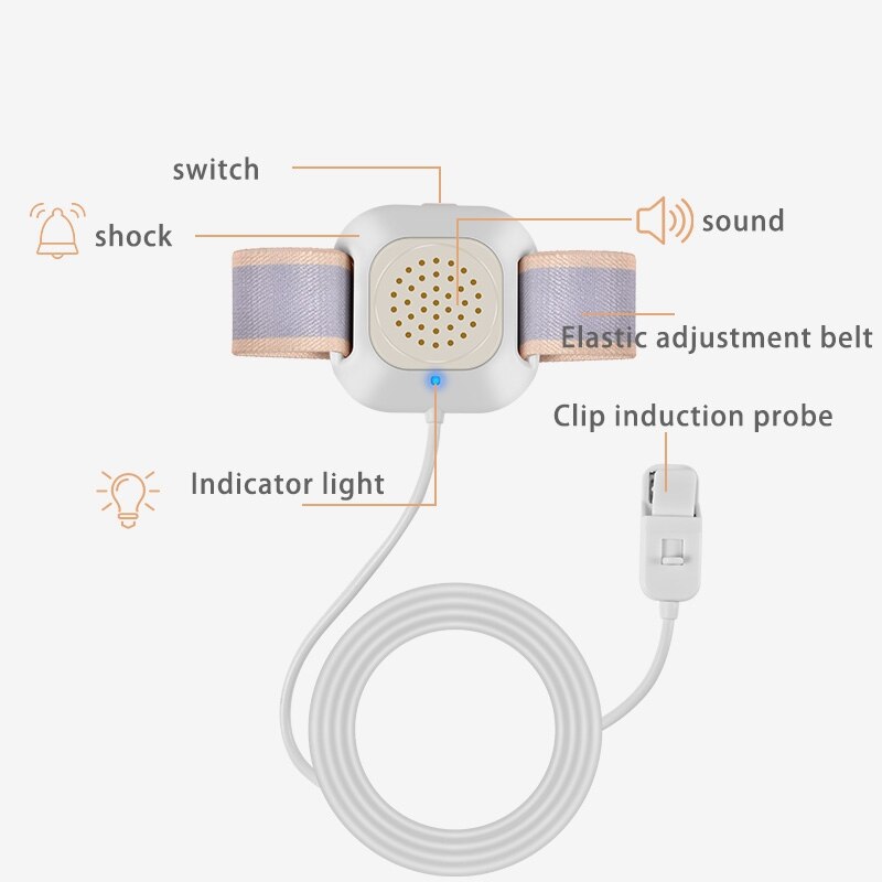 2Stck Professionelle und Bequem Arm Tragen Bettnässen Sensor Alarm Baby Bettnässen Alarm Erinnerung