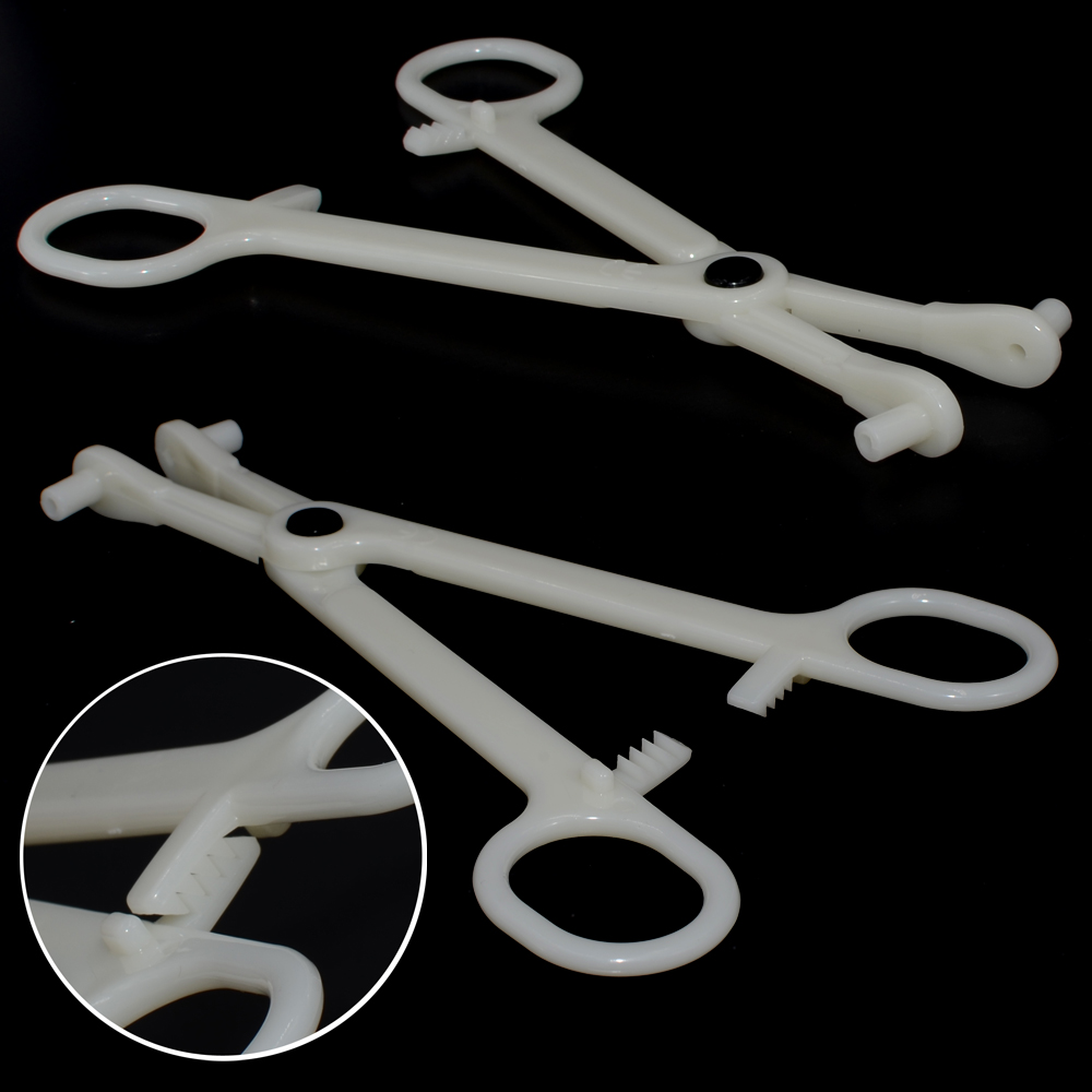 Alicates desechables de abrazadera de apertura/cierre esterilizados por EO Gas PC, pinzas para oreja, nariz, labio, vientre, herramientas para perforación corporal, 1 ud.