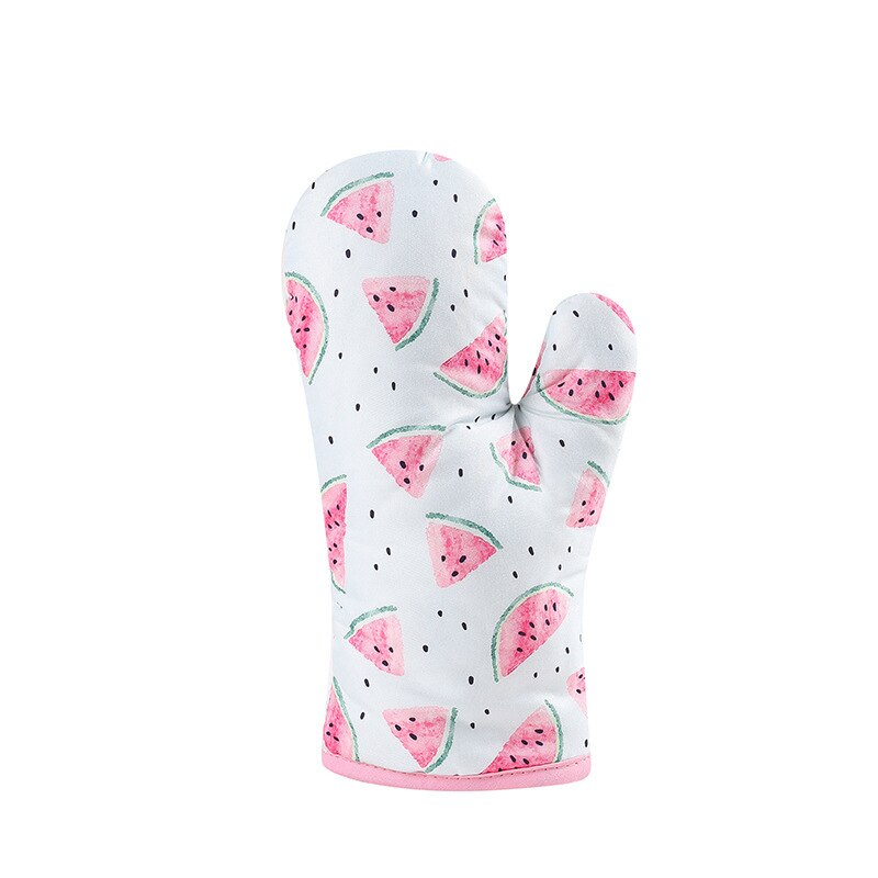 3D dessin animé chat pattes four mitaines longue coton cuisson isolation micro-ondes résistant à la chaleur anti-dérapant gants Animal 1PC: E 1 pcs