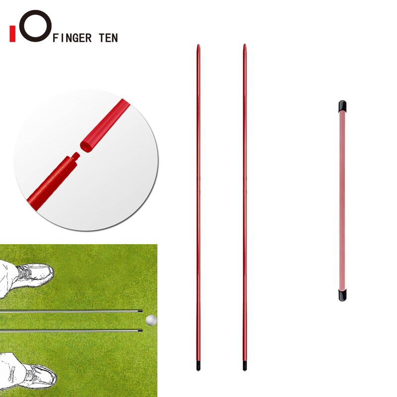 Varillas de palo de entrenamiento de alineación de Swing de Golf, accesorios de práctica para golfistas, de Metal y aluminio portátil