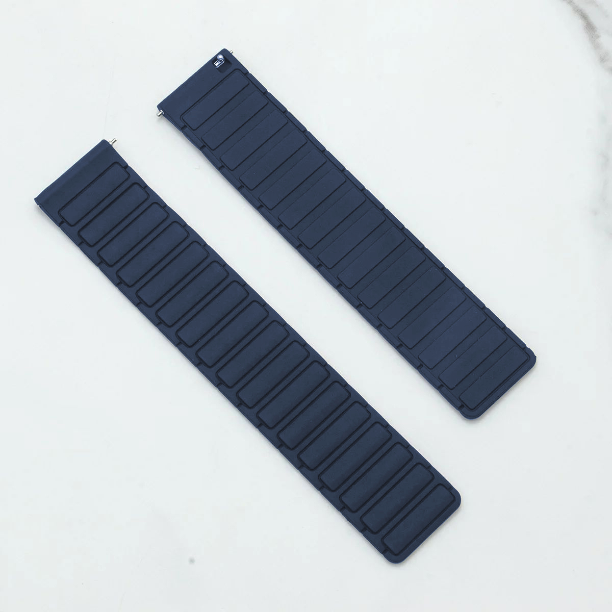 Bratara Magnetica din Silicon 20-22mm pentru Amazfit Bip, Active, GTR, GTS, Cheetah: Albastru roz / 14mm