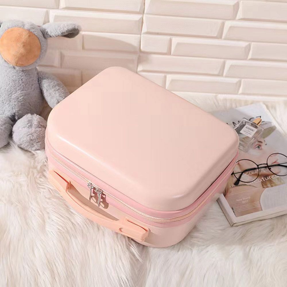 14 Inches Carry On Make Up Bag Luggage Travel Bags Women Suitcases Portable Mini Suitcase Cosmetic Case: 04