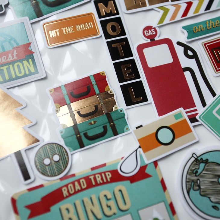 65pcs Travel Paper Stickers for Scrapbooking Happy Planner/Card Making/Journaling Project