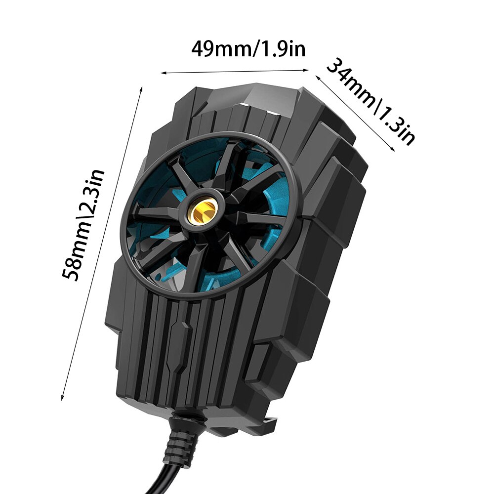 Zasilany przez USB wentylator chłodzący gra telefon komórkowy Cooler telefon komórkowy Radiator Snap-on narzędzie chłodzące dla IPhone/Huawei/Xiaomi