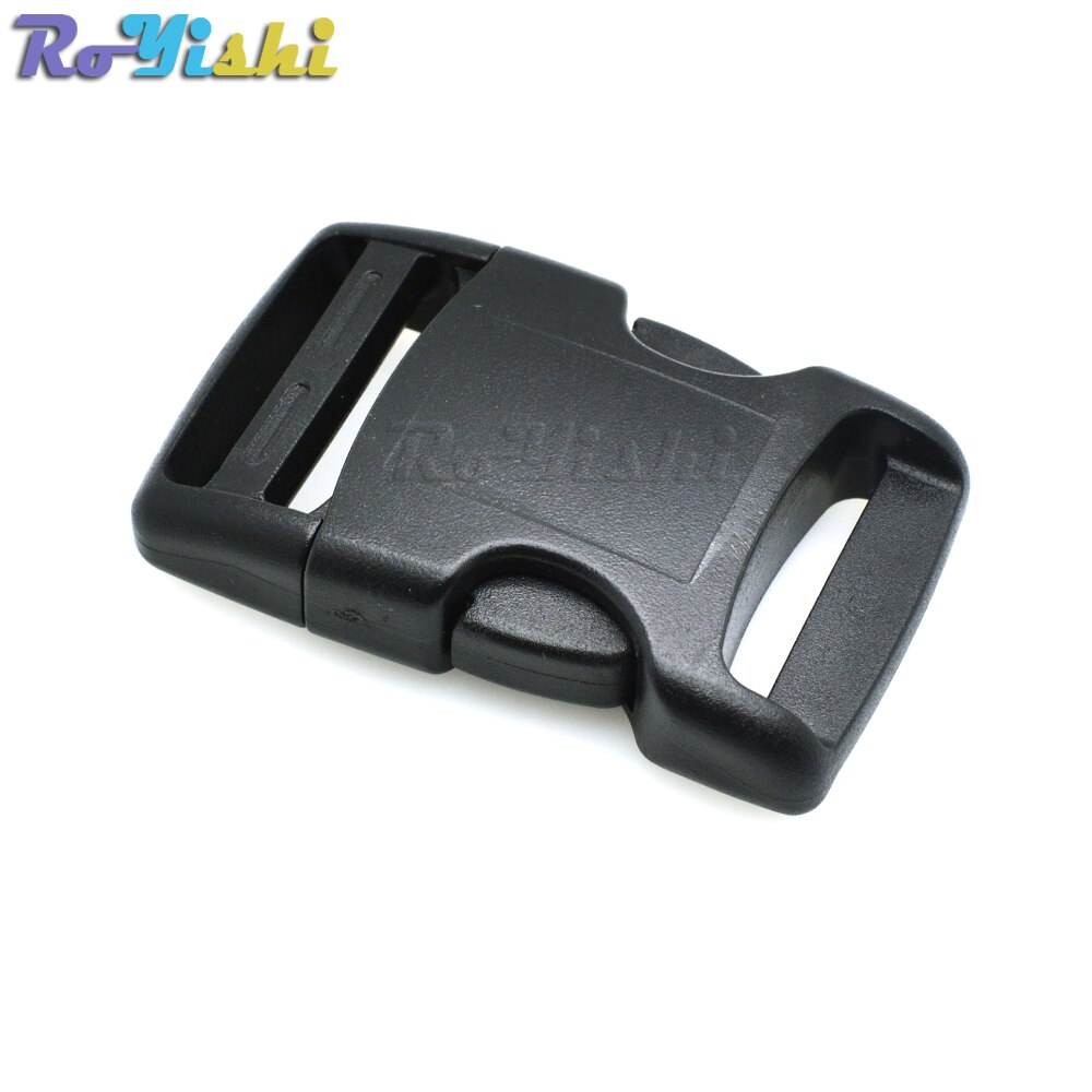 1"Plastic Side Release Buckles Black For Backpack Webbing 25mm