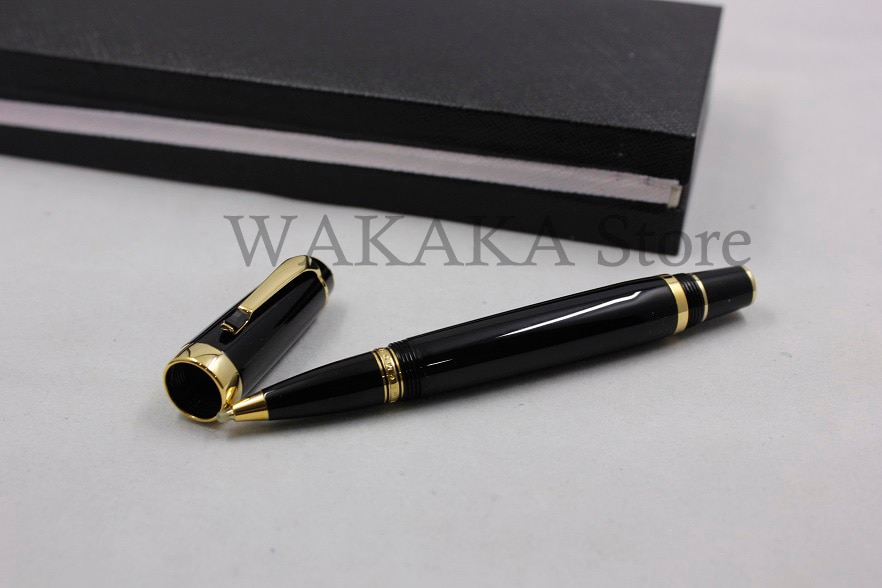 Luxury Wakaka mon stone Roller Gel pen roller ball blanc ink pen