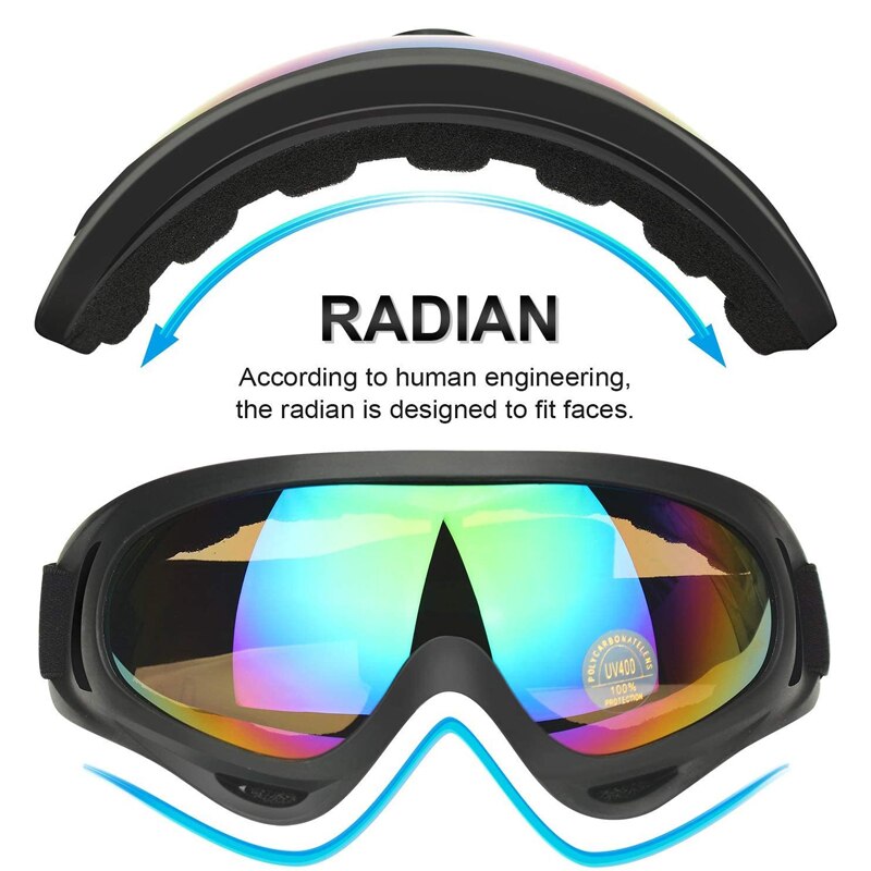 Motorcycle Protective Gears Flexible Cross Helmet Face Mask Motocross Goggles ATV Dirt Bike UTV Eyewear Gear Glasses