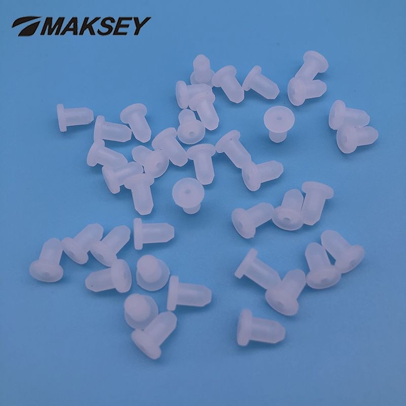Maksey 10 stk beskytter gummipropper 4.3mm silikongummipakninger til blekkdeler t type plugg o-ringe pakning rund pung