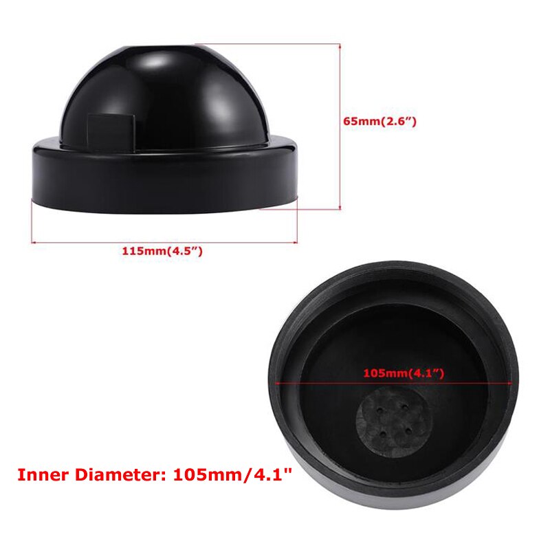 Oslamp 1 Pair HID/LED Headlight Housing Dust Covers Rubber Waterproof Dustproof Headlamp Seal Dust Cap Car Styling Accessories: 105mm