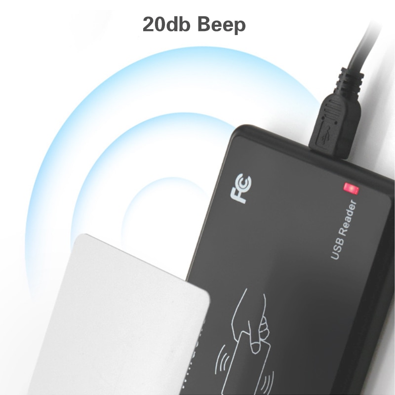 Usb Rfid Id Contactloze Proximity Kaartlezer EM4001 EM4100 Windows Usb Id Kaartlezer Toegangscontrole Kaartlezer