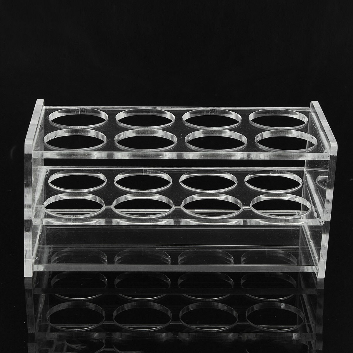 2pcs Plastic Laboratory Test Tube Rack 8 Holes Testing Tubes Holder Storage Stand Shelf Lab School Supplies 145*70*70mm