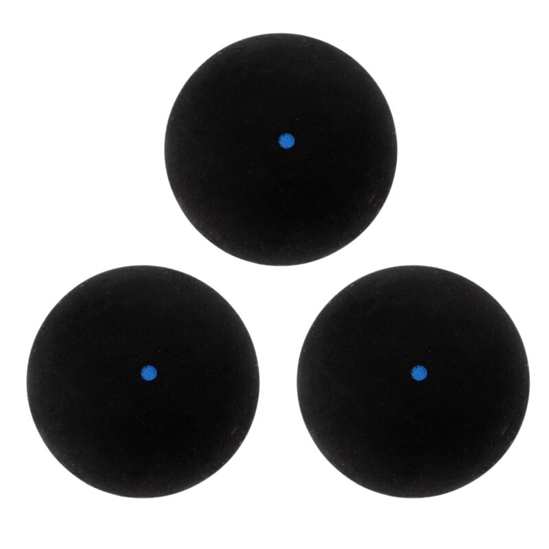 Squash Ball Blue Dot Fast Speed Sports Rubber Balls Player Competition Squash(3 Pcs)