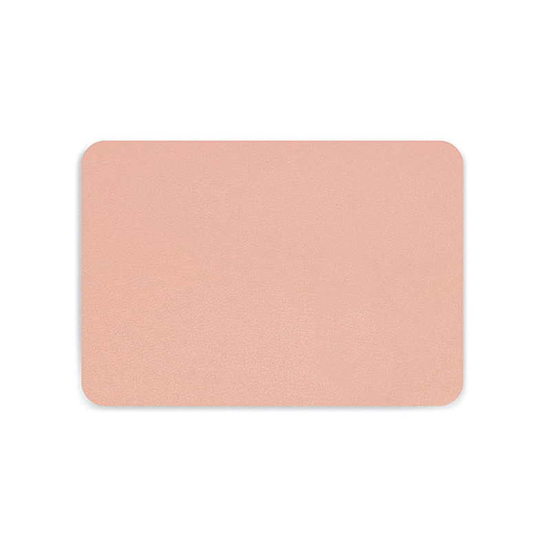 Simple Solid Color PU Leather Mouse Mat Anti-slip Waterproof 25*21cm Mouse Pad School Supplies Office Accessories