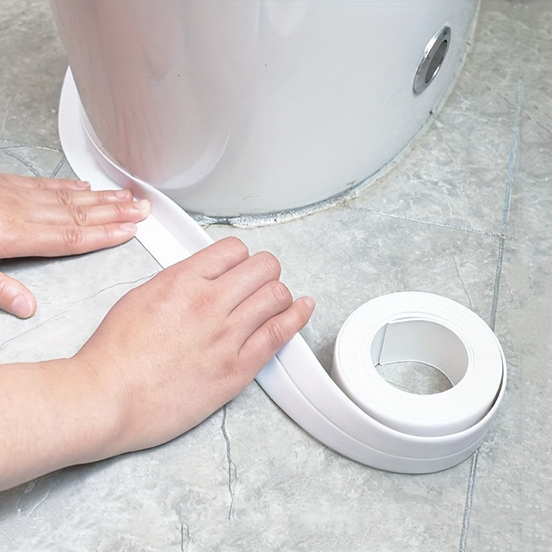 Wasserdichtes Dichtungsband für Badezimmer und Toilette, selbstklebender Dichtungsstreifen für Badewanne und Wand, Antifouling-PVC-Dichtungsband für Waschbecken