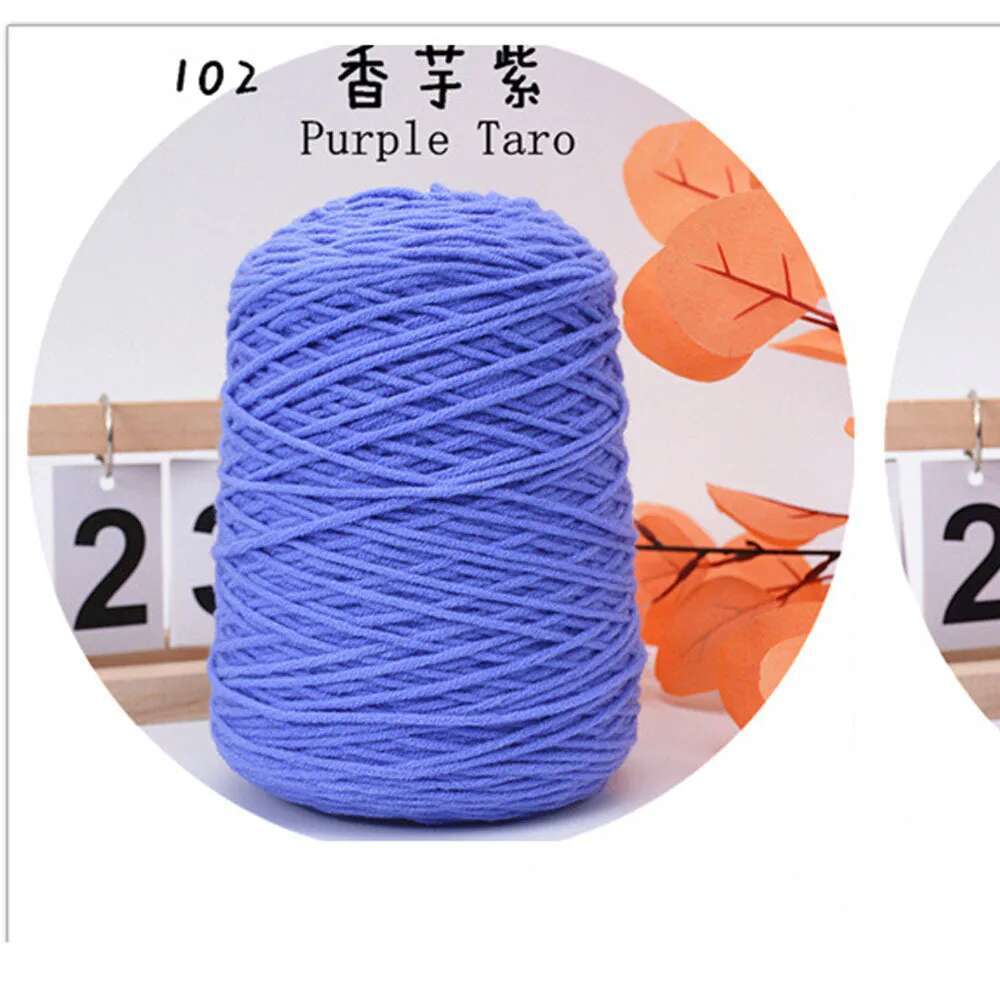 Effen Kleur Melk Katoenen Garen 8 Strengen Tuften Art Borduren Haak Haak Draad Breien Materiaal Diy Poke Borduurgaren