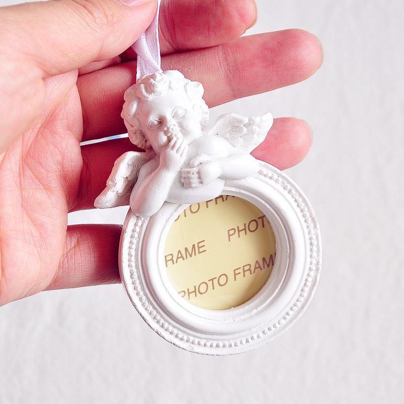 French Retro Angel Cupid Love Angel Photo Frame Pendant Decoration Ornament: B