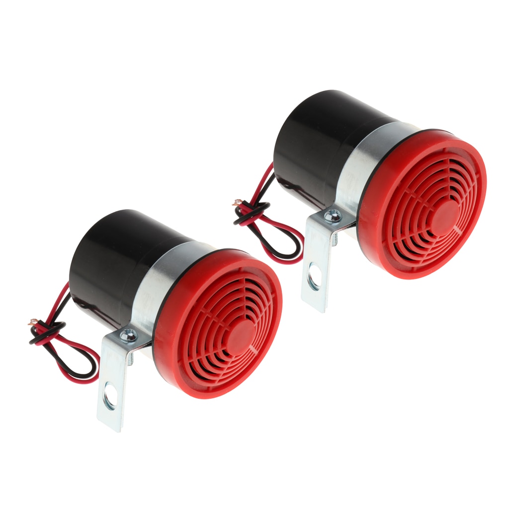 2X 12V 110DBWaterproof Reversing Alarm Backup Horn Reverse Siren Beeper Buzzer Warning Alert Reverse Accessories Horn 75*68*50mm