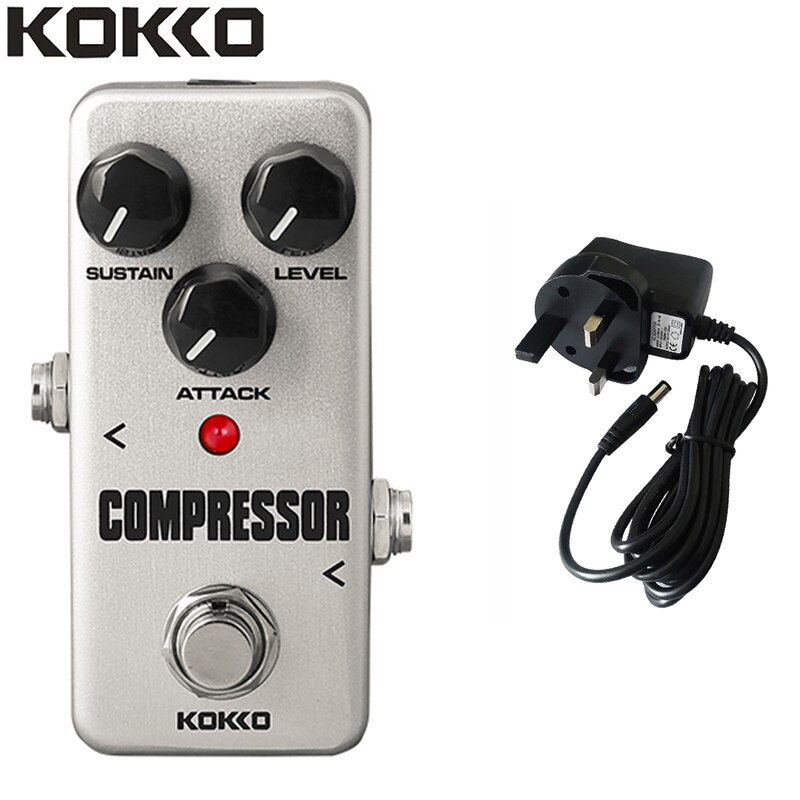 Kokko fcp 2 mini kompressor pedal bærbar guitar effekt pedal guitar dele guitarra effekt pedal: Uk-kompressor