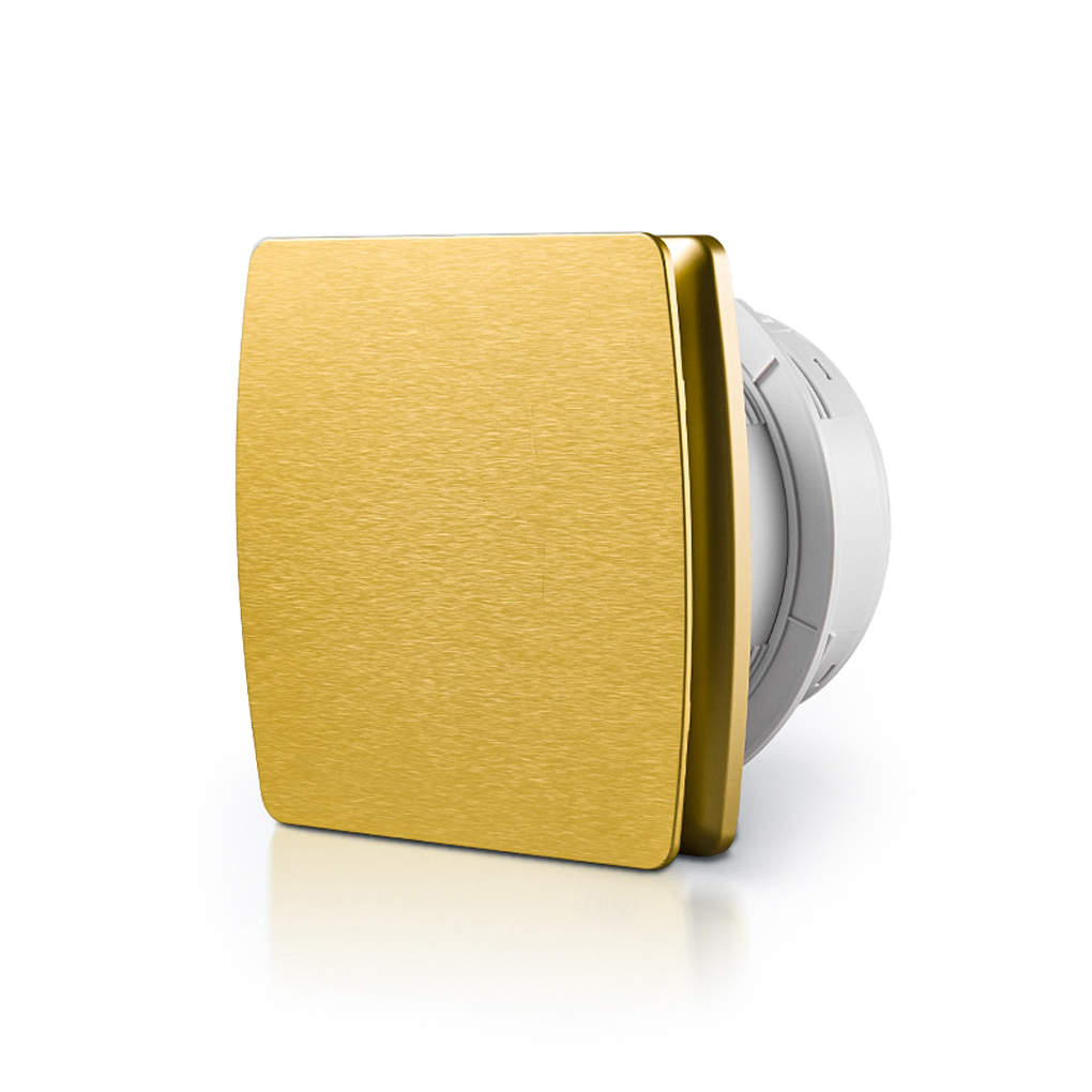 Bathroom Exhaust Fan 18W Toilet Kitchen Waterproof Blower Ventilator Wall Replacement Plastic Extractor for Hotel Silver: Gold