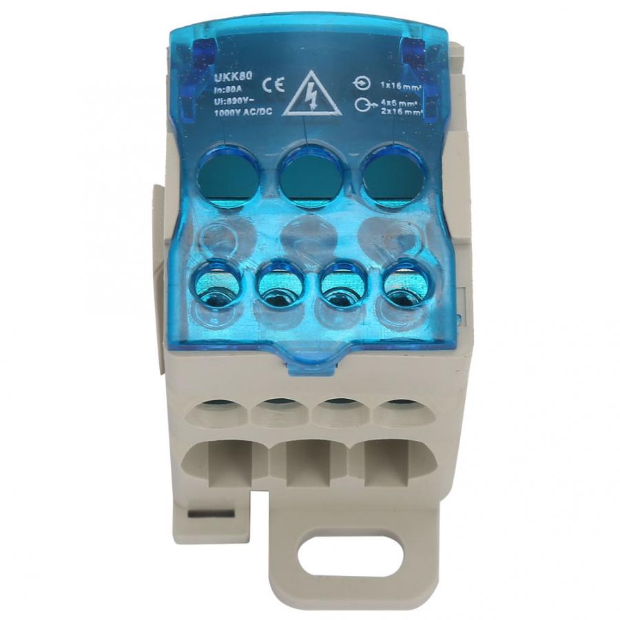 Din-rail aansluitblok verdeeldoos elektrische draadconnector universele stroomaansluitdoos