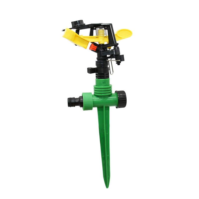 Boquilla giratoria de jardín ajustable rotativa de 360 grados con doble salida Rocker irrigación de agua por rociadores boquilla de Rocker de césped 1 Uds: Azul cielo
