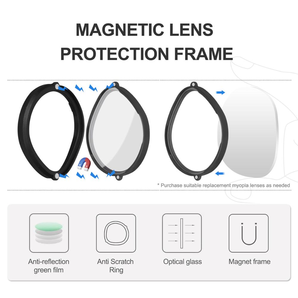 For Oculus Quest 2 Anti Blue Light Glasses Frame VR Magnetic Eyeglass Quick Disassemble Lens For Oculus Quest 2 VR Accessories