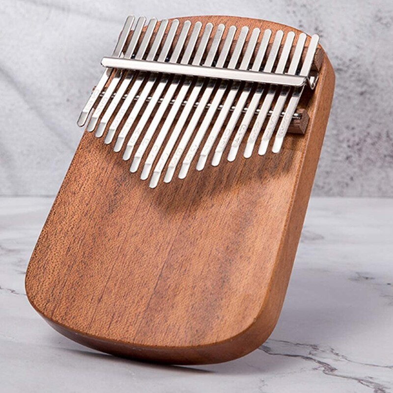 17-Key Kalimba Thumb Piano Mahogany Spruce Panel Rounded Classical Musical Instrument Wooden Keyboard Beginner