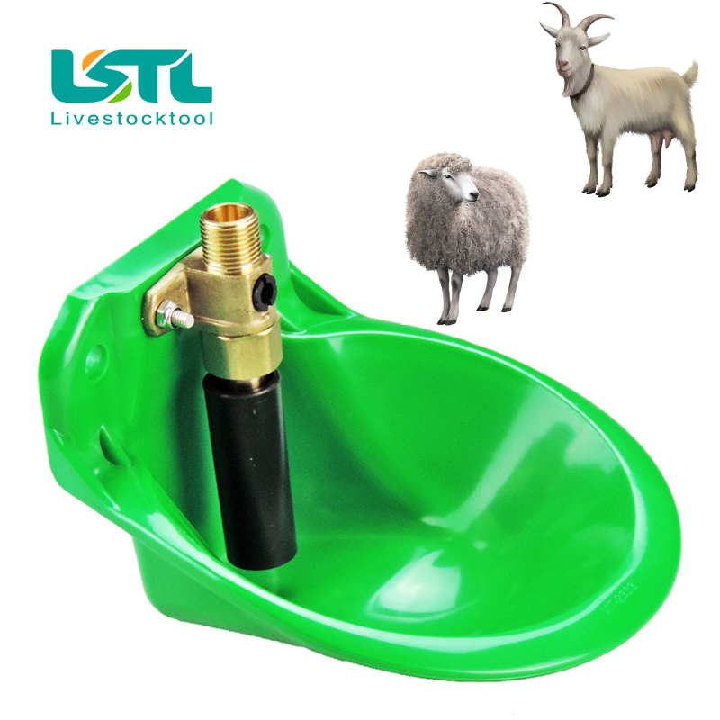 Válvula de cobre para ganado, tazón de agua automático, bebedero de agua para ovejas y cerdo, herramienta táctil para beber animales, herramientas de granja avícola grande