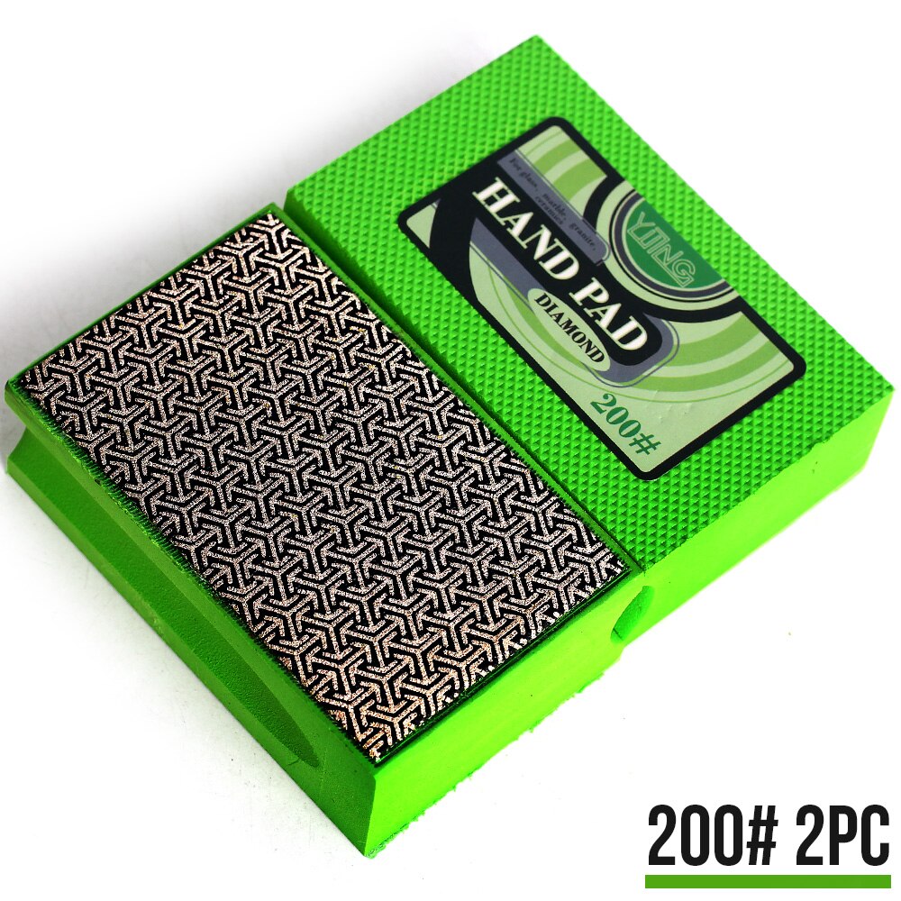 Yijing Diamant De Hand Polijsten Pads Hand Schuren Pads Voor Steen Glas Kunststeen Keuken Schoonmaken Schurende Te: 200-2pc