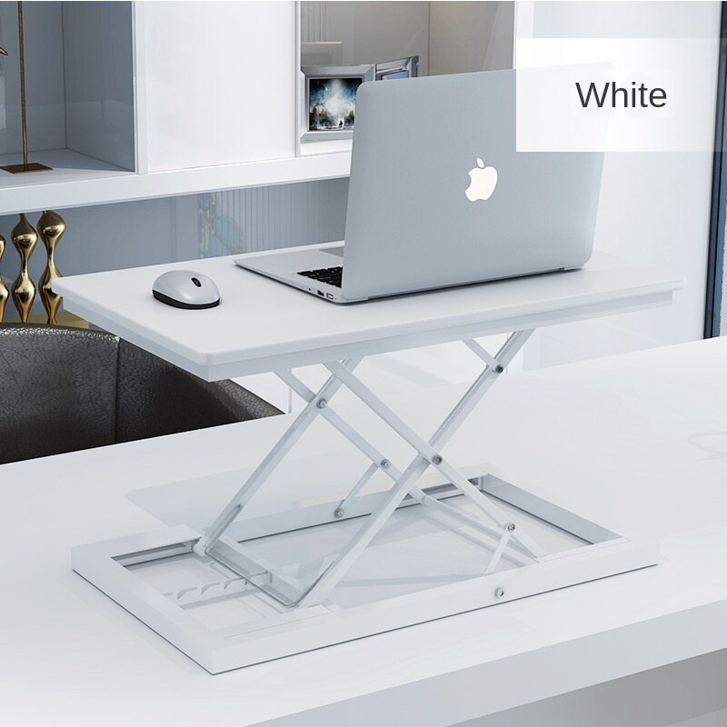 Standing Table Lifting Table Standing Desk Notebook Vertical Stand Computer Monitor Heightened Table Desk: Black