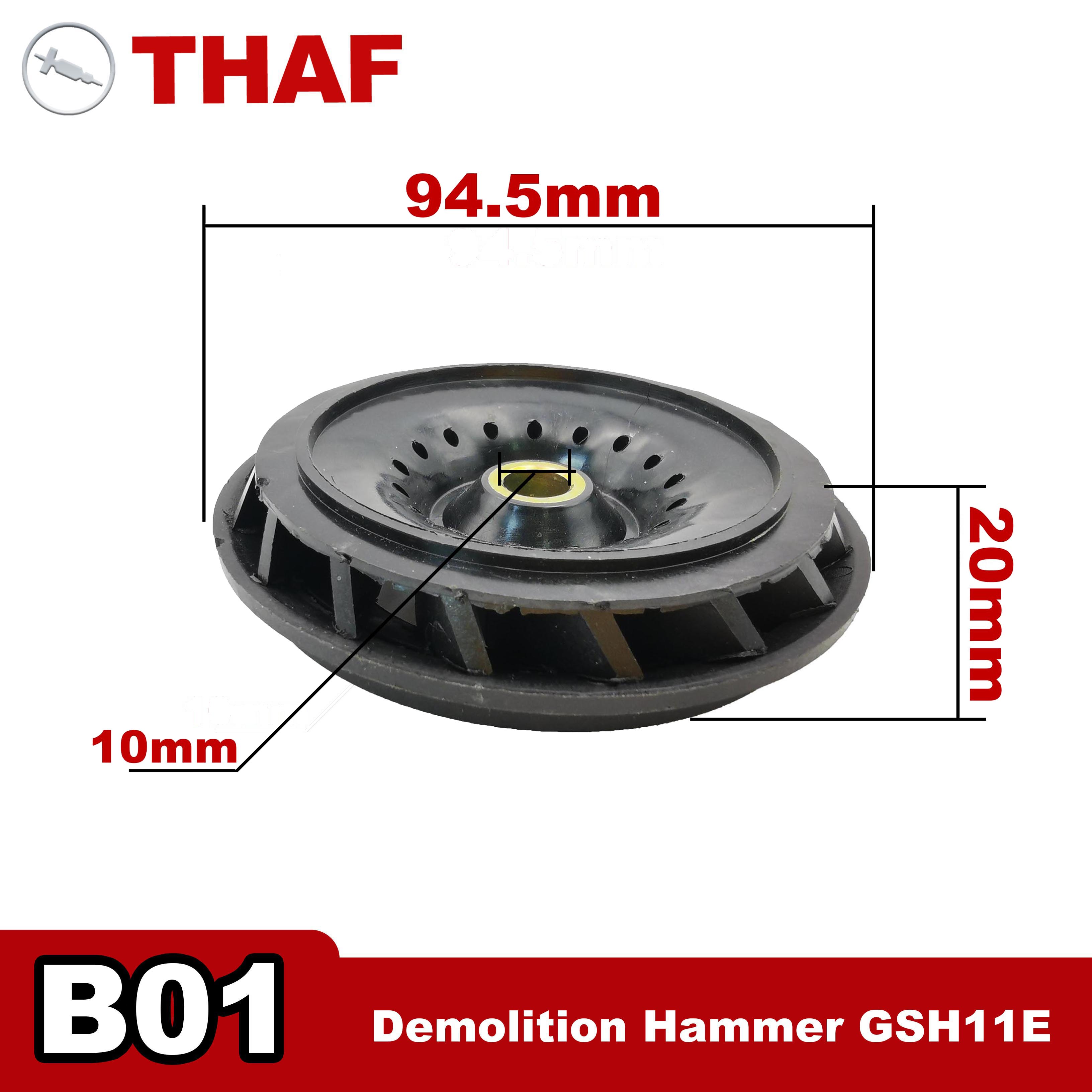 Piezas de Repuesto de ventilador de armadura para Bosch, martillo de demolición GSH11E GSH 11E B01: Default Title