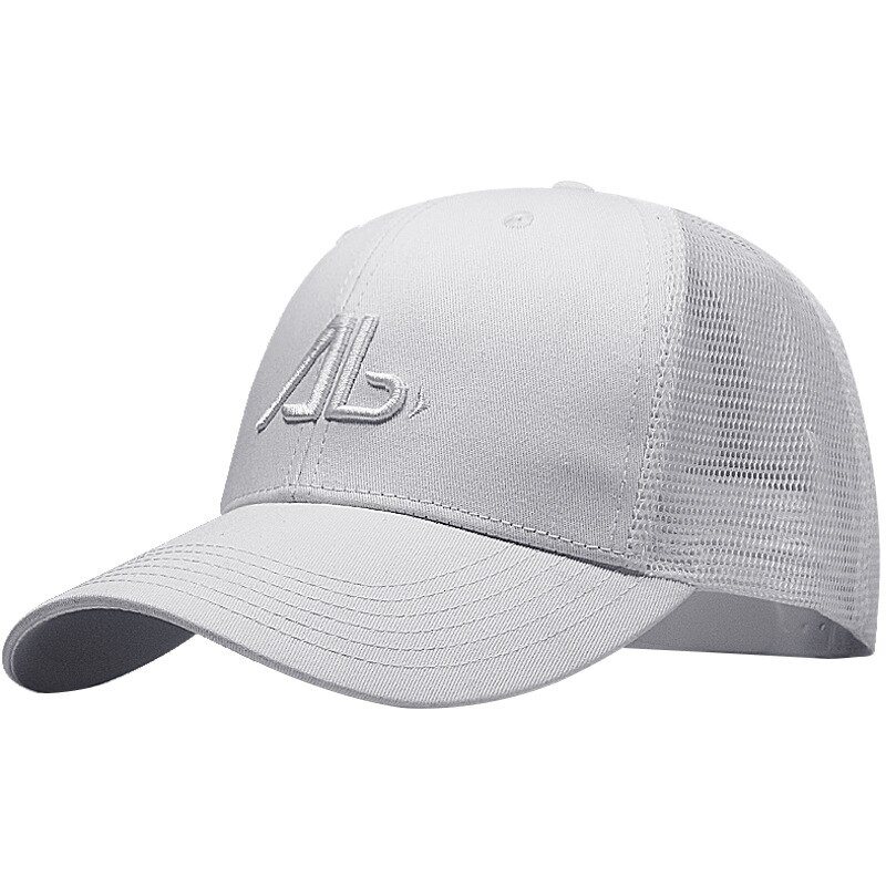 56-60cm 61-68cm large size baseball cap male spring summer and autumn cotton snapback hat big head men plus mesh sun caps: mesh white label / 61-68cm