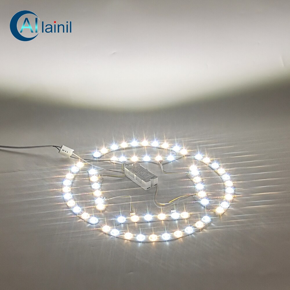 (4pcs/pack)High lumen LED block with optical lens dual colors LED module 3000K-6500K light source be used in ceiling lamp etc.
