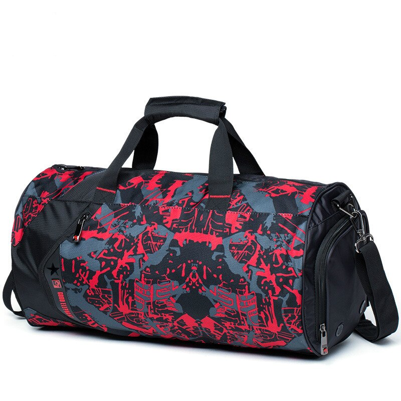 Fitness Shoulder Gym Bag for Shoes Waterproof Portable Training Bag Men Women Travel Handbag Yoga Sac De Sport Bags: RD