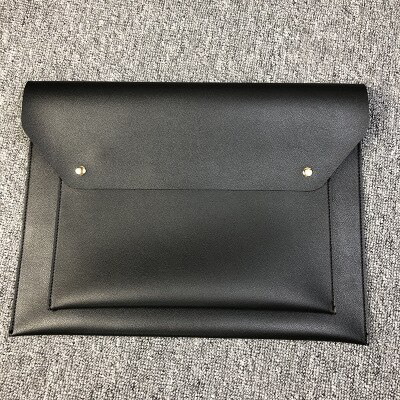 TOPHIGH Umschlag Kupplung Tasche Für Frauen Einfache Weibliche Laptop A4 Aktentasche Große Kapazität Laptop Tasche Schild Kupplungen Bolsa: Schwarz