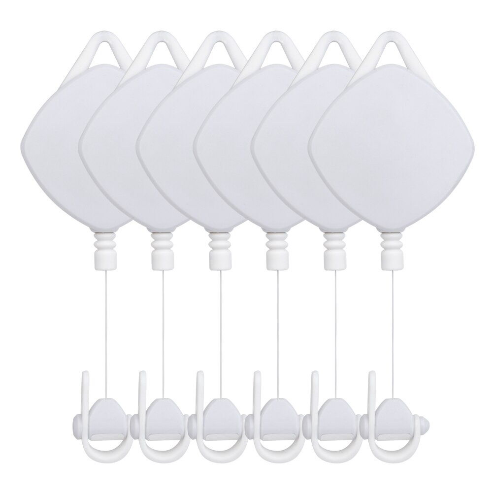 VR Headset Cable Management System for Oculus Rift S Rift PS VR Retractable Ceiling Pulley System Virtual Reality Accessories: White 6 PCS 