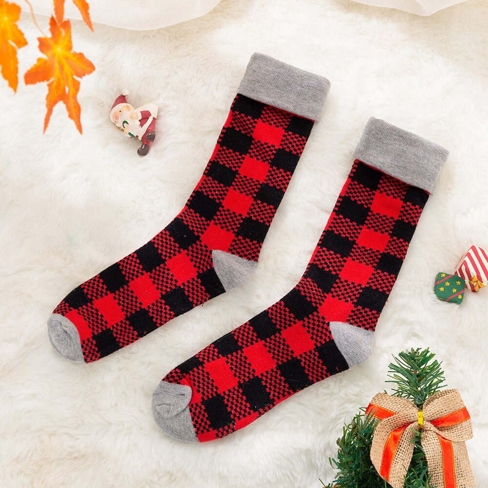 Ouder-kind Sokken Kerst Gedrukt Unisex Volwassen Mannen Vrouwen Kids Baby Lange Katoenen Warme Sokken Familie Bijpassende Kerst Sokken: A Kids (3-5 Years)