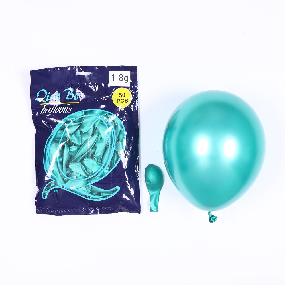 10 st 10 tum metalliska latex ballonger mörkgröna runda globos uppblåsbara helium ballong födelsedagsfest dekoration tillbehör: Grön