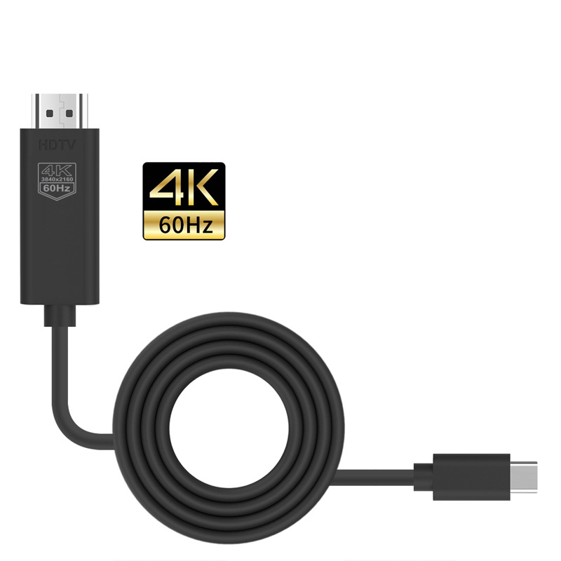 Type-c do Hdmi 4k 60Hz ekran kabel synchronizacyjny telefon komórkowy Notebook to projektor telewizyjny ekran projekcyjny Hdmit