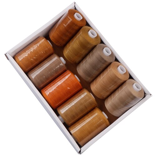 10 Spools/Set,402 Multi Colors Polyester Thread 1000 Yard Coil For DIY Quilting,Needlework&amp;Household Sewing Machine: FR001-I