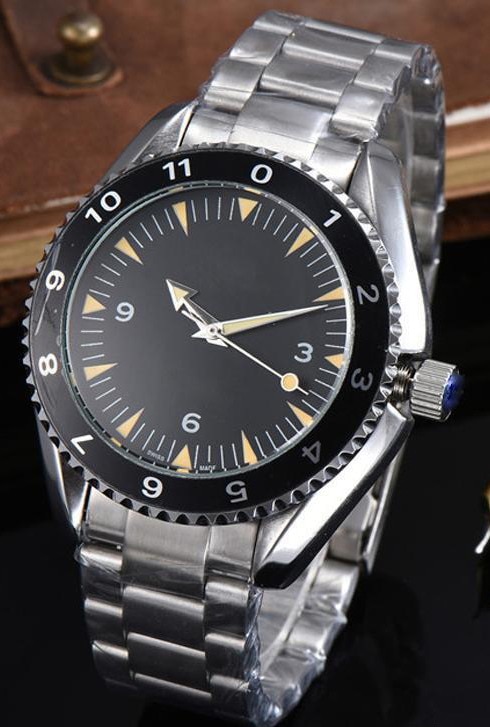 classique hommes automatique mécanique montres James Bond 007 Spectre Sport en acier inoxydable toile montre-bracelet en verre retour: Steel