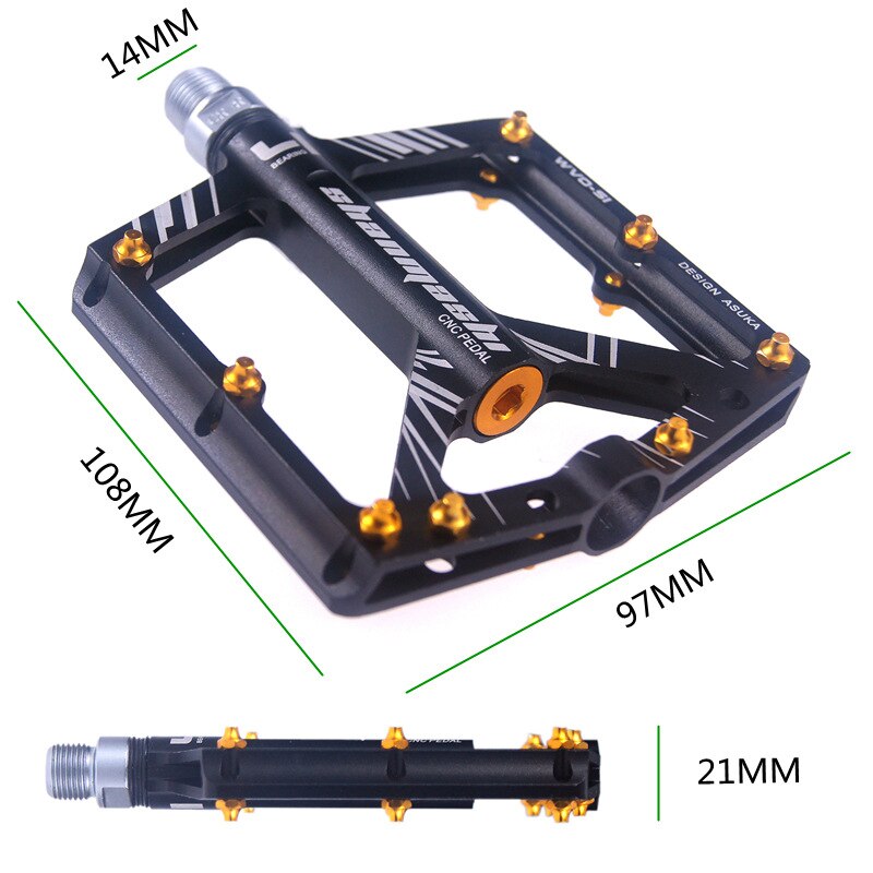 Aluminium Fiets Palin Pedaal Racefiets Pedalen Ultralight Mountainbike Pedaal Fiets 4-Lager Anti-Slip Pedaal Fiets accessoires
