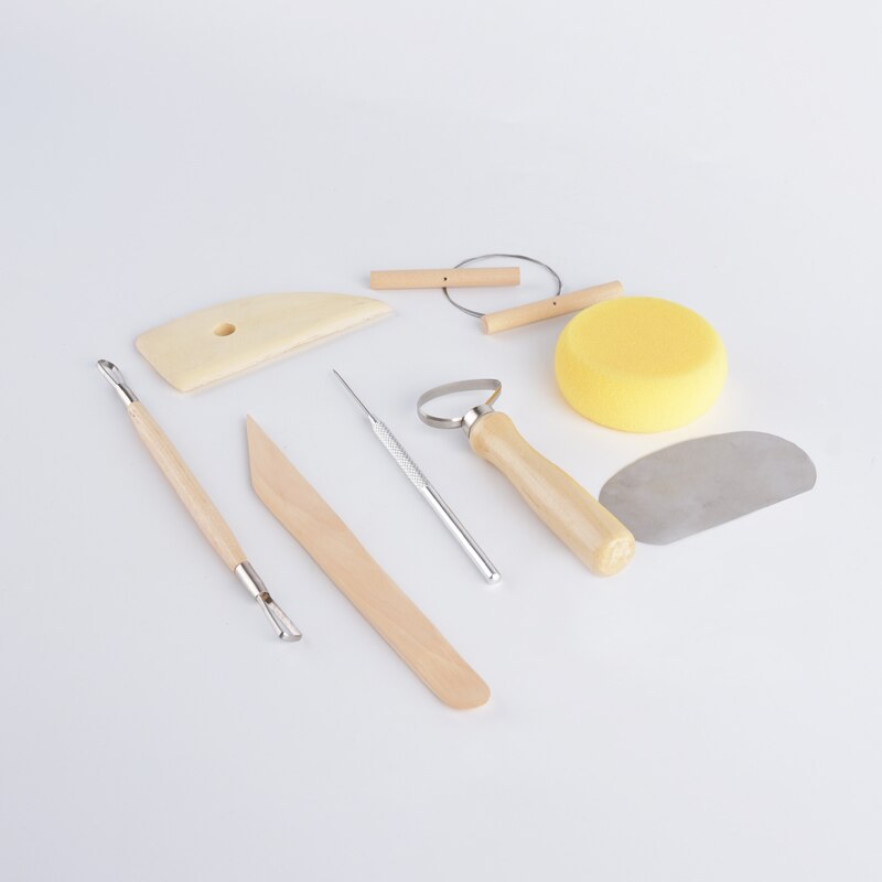 8-piece set of wooden ceramic tools, clay tools, clay tools, soft clay tools set