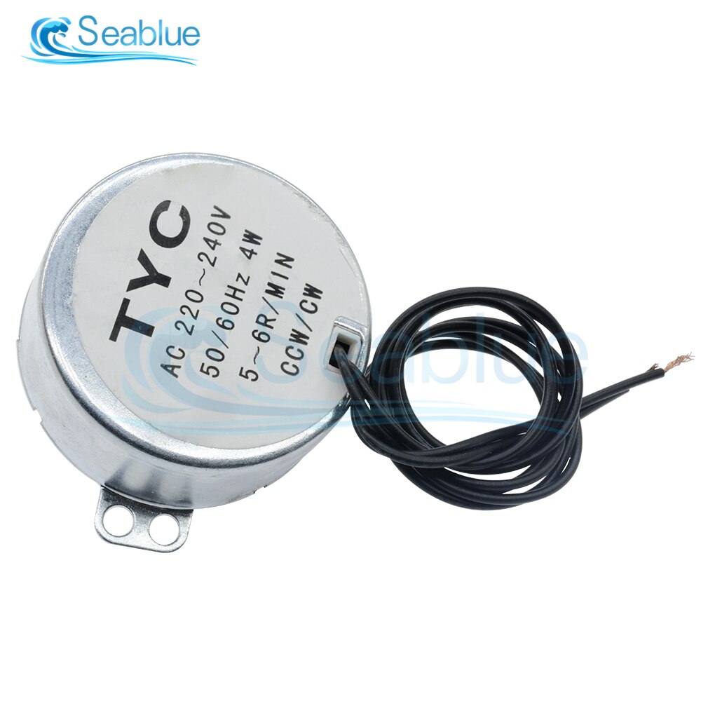 TYC-50 AC 12V 220-240V 50/60Hz Synchronous Motor 5-6RPM Robust Torque 4W CW/CCW TYC-50 For Fan Motor Induction Cooker